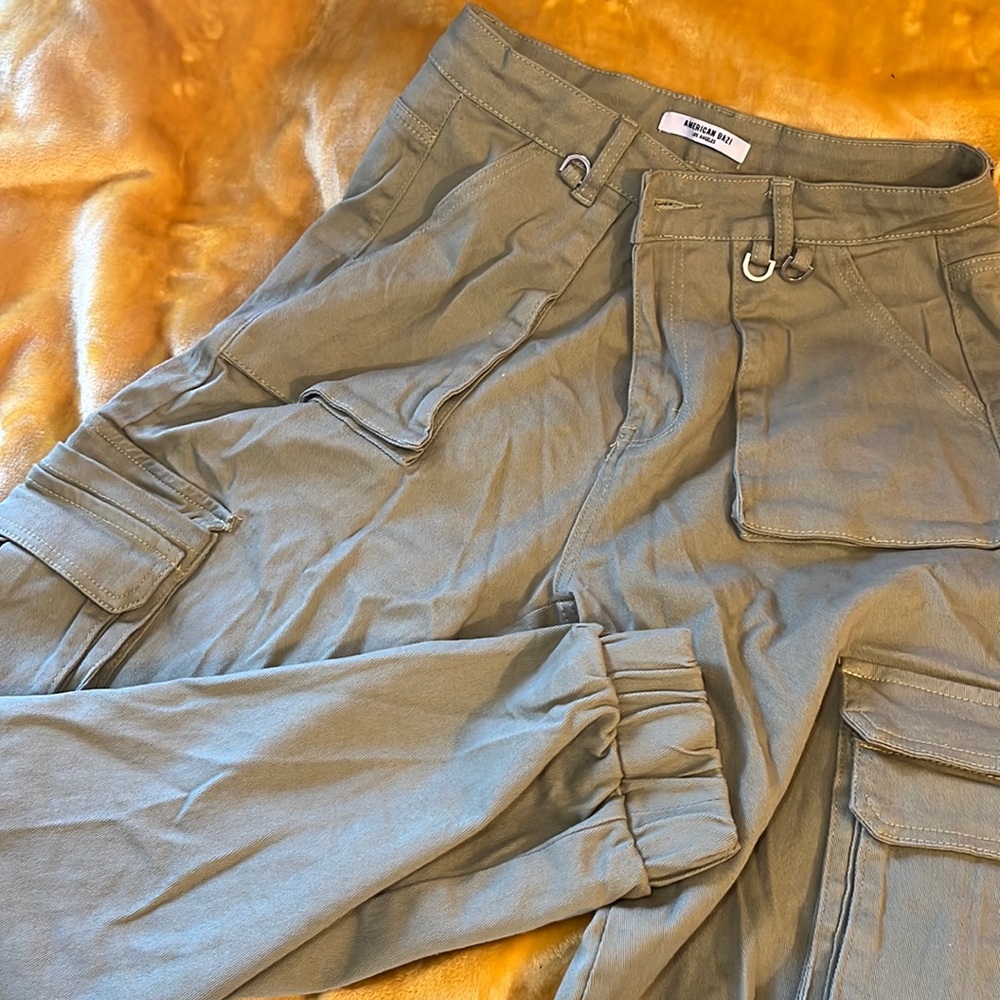 Olive green/olive gray, cargo pants